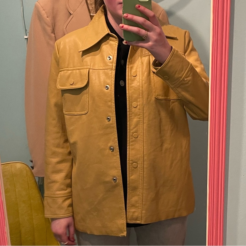 Vintage ‘70s Dorette Vinyl Yellow Jacket